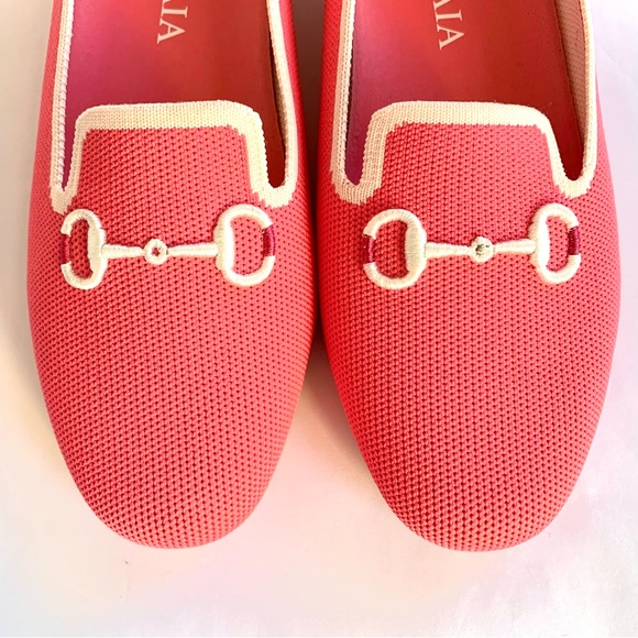 VIVAIA EILEEN HORSE-BIT CORAL PINK SLIP-ON LOAFERS NEW! SzUS7.5-8/EU38.5 - Picture 6 of 12